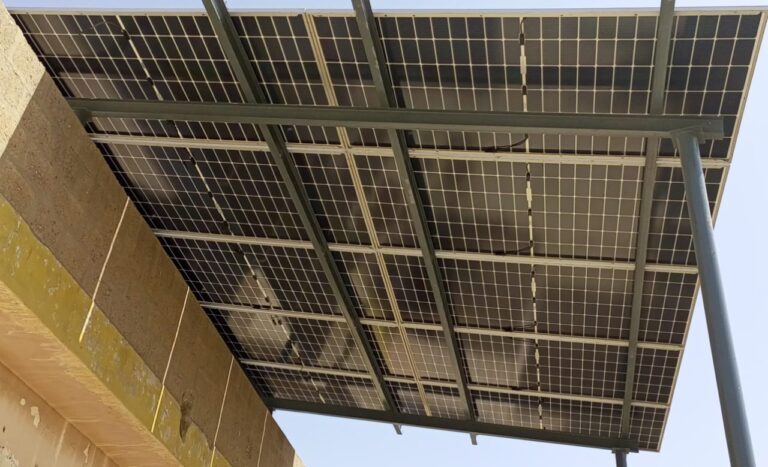 Solar panels structure